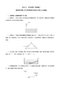 考点15  光现象作图-【迎战中考】2022年物理考点必刷100题（人教版）