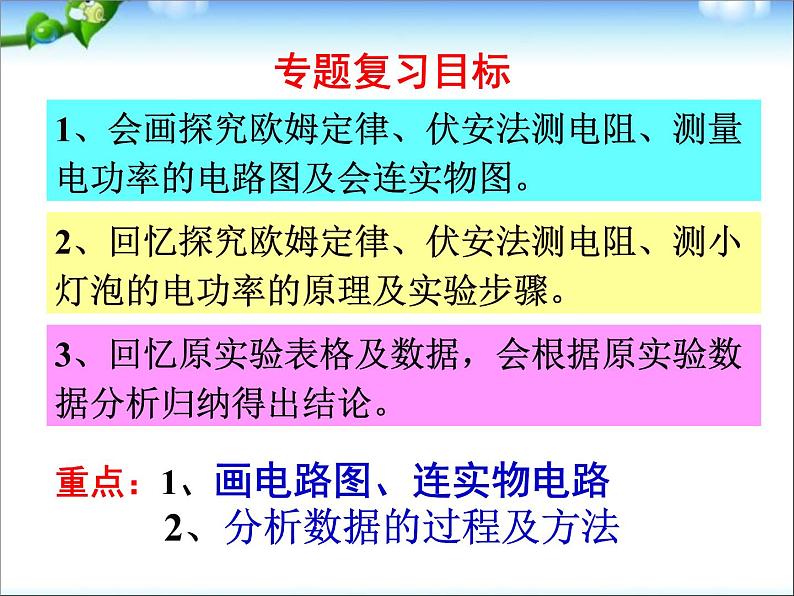 中考物理总复习电学实验专题第2页