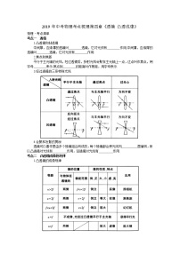 2019年中考物理考点梳理第四章《透镜 凸透成像》