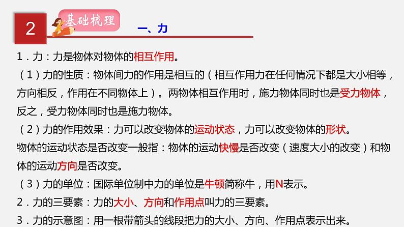 2021年中考物理一轮复习课件专题08 力03