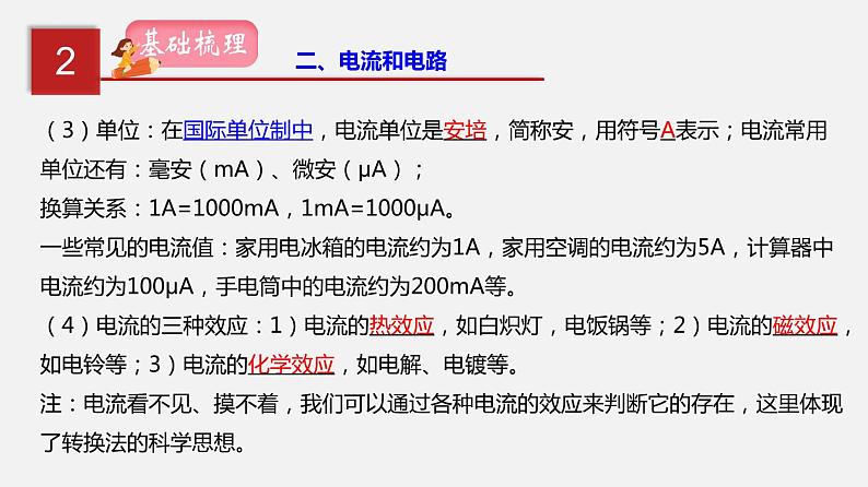 2021年中考物理一轮复习课件专题15 电流和电路第8页