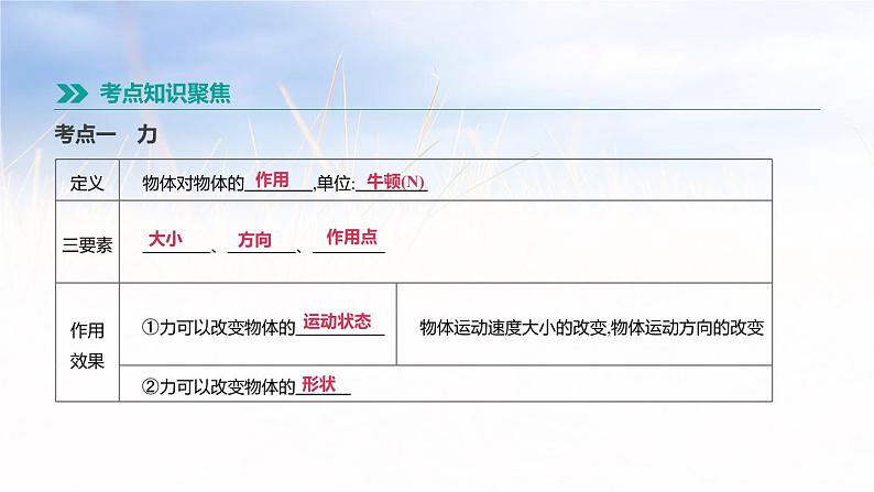 中考物理一轮复习第09课时　力第2页