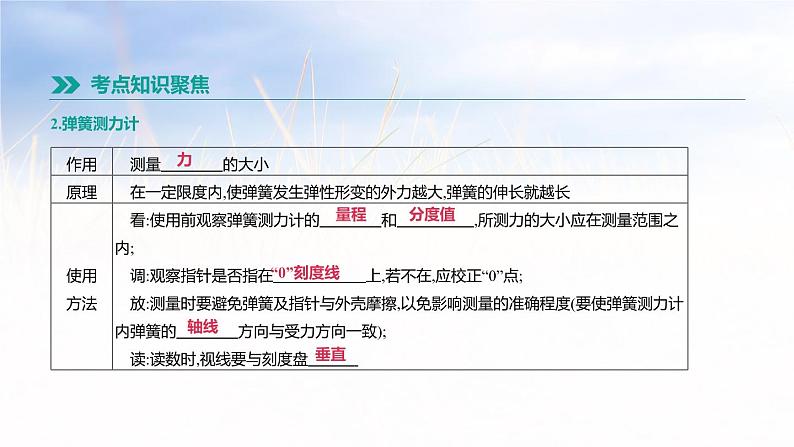 中考物理一轮复习第09课时　力第4页