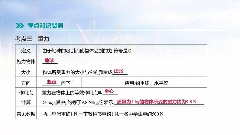 中考物理一轮复习第09课时　力第5页