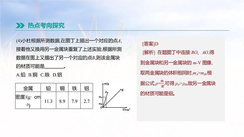 中考物理一轮复习第07课时　测量物质的密度第8页