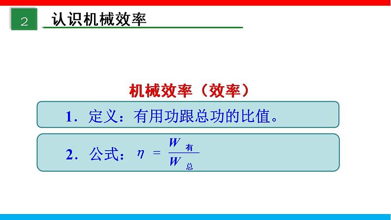 课时12.3 机械效率（课件）2020-2021学年八年级物理下册同步备课一体化资源（人教版）第7页