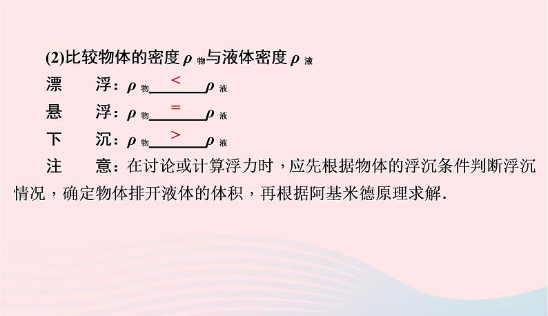 2020春八年级物理下册9.3研究物体的浮沉条件第1课时物体的浮沉条件课件新版粤教沪版03