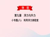 2020春八年级物理下册第九章浮力与升力小专题八利用浮力测密度课件新版粤教沪版