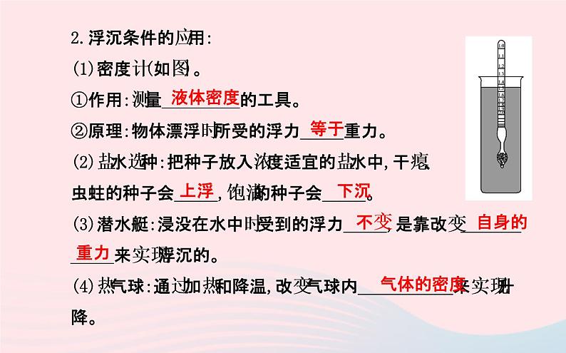 初中物理全程复习方略第九章浮力课件沪科版第8页