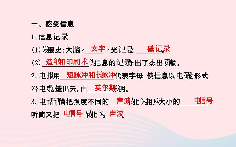 初中物理全程复习方略第十九章走进信息时代课件沪科版第3页