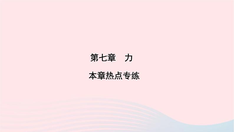 2020八年级物理下册第7章力本章热点专练课件新版新人教版第1页