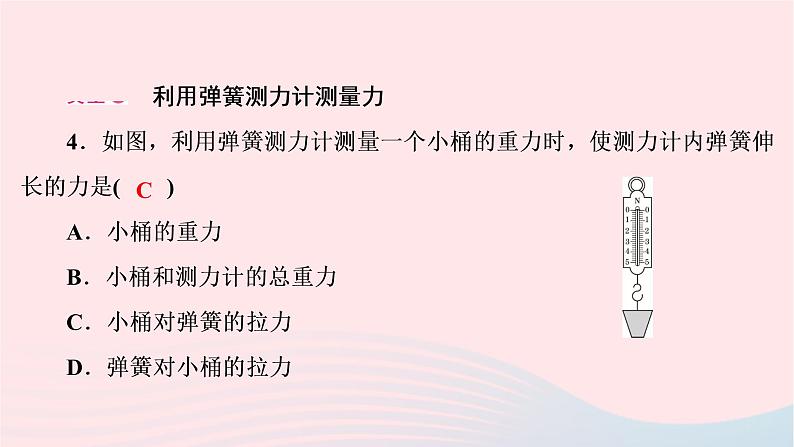 2020八年级物理下册第7章力本章热点专练课件新版新人教版第5页