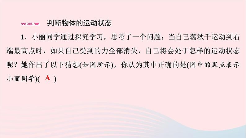 2020八年级物理下册第8章运动和力本章热点专练课件新版新人教版第2页