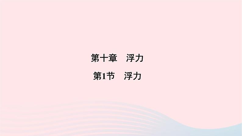 2020八年级物理下册第10章第1节浮力 练习题课件新版新人教版01