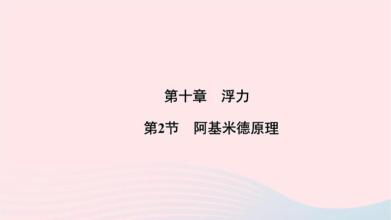 2020八年级物理下册第10章第2节阿基米德原理 练习题课件新版新人教版01