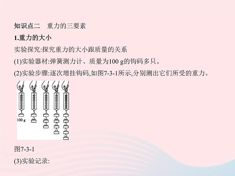 2019_2020学年八年级物理下册第七章第3节重力 练习课件新版新人教版04