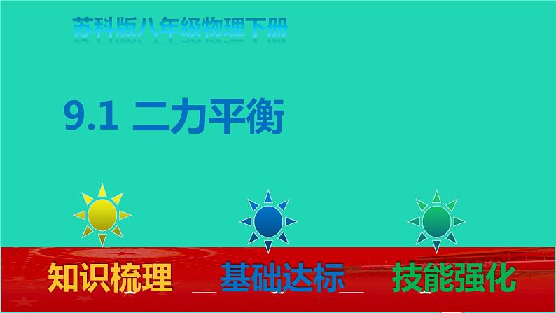 2020_2021学年八年级物理下册9.1二力平衡课件新版苏科版第1页