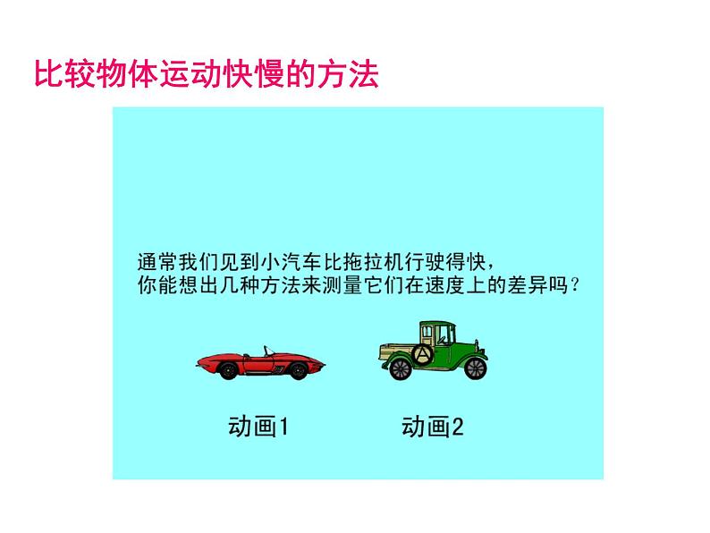 北师大版八年级物理上册 3.2 探究——比较物体运动的快慢课件PPT05