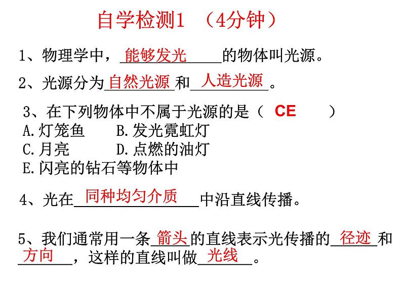 八年级上册物理第四章第一节光的直线传播课件PPT第5页