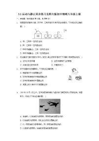 北师大版八年级上册一 运动与静止精品测试题