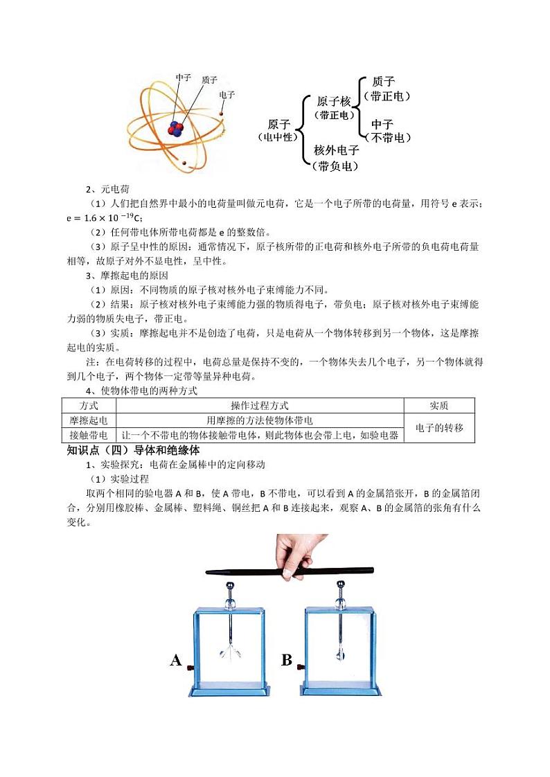 人教版九年级物理全一册第十五章电流和电路（完整知识点）第3页