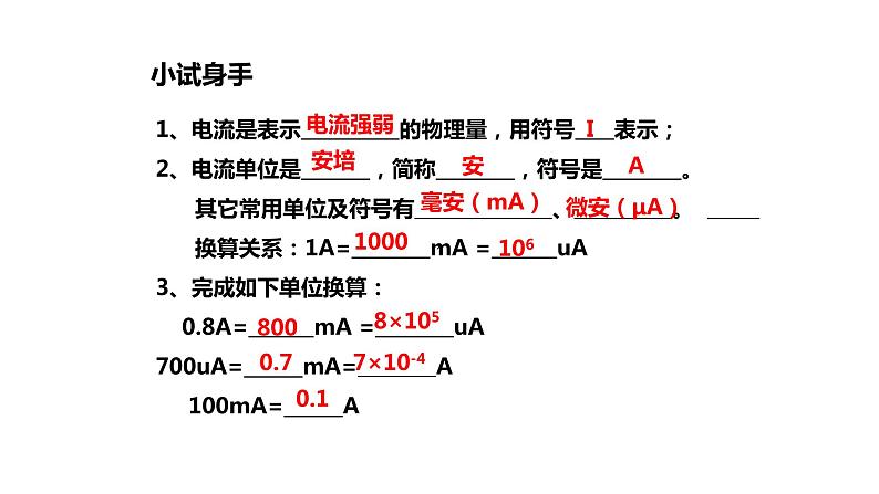 九年级物理全一册 第十五章 《电流的测量》精品课件一 人教版第7页