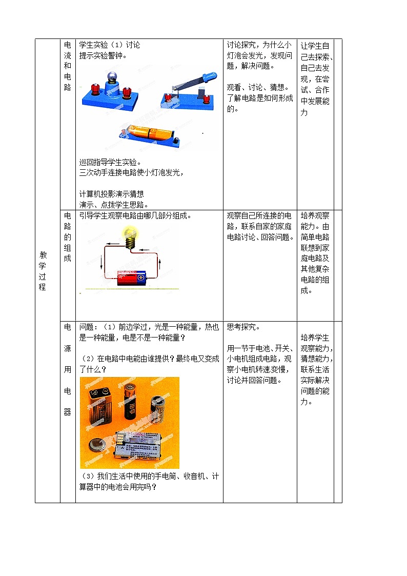 2021年初中物理人教版九年级全一册 第十五章 15.2 电流和电路 教案第2页