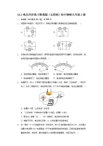 初中物理鲁教版 (五四制)九年级上册第一节 电压当堂检测题