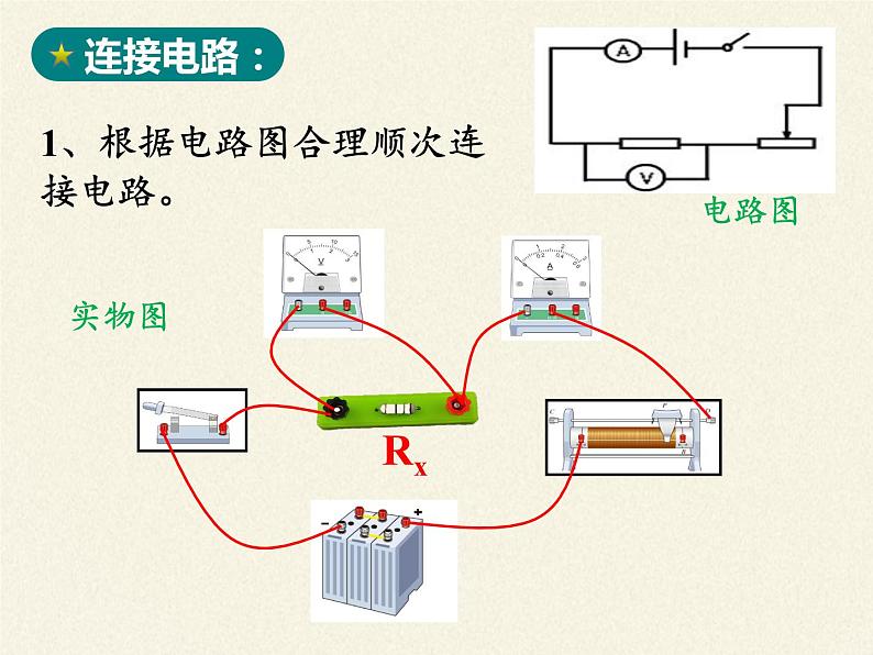 沪科版九年级全册 物理 课件 15.3“伏安法”测电阻2第8页