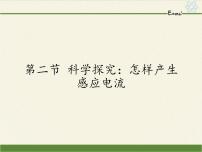 初中物理沪科版九年级全册第十八章 电能从哪里来第二节 科学探究：怎样产生感应电流背景图ppt课件