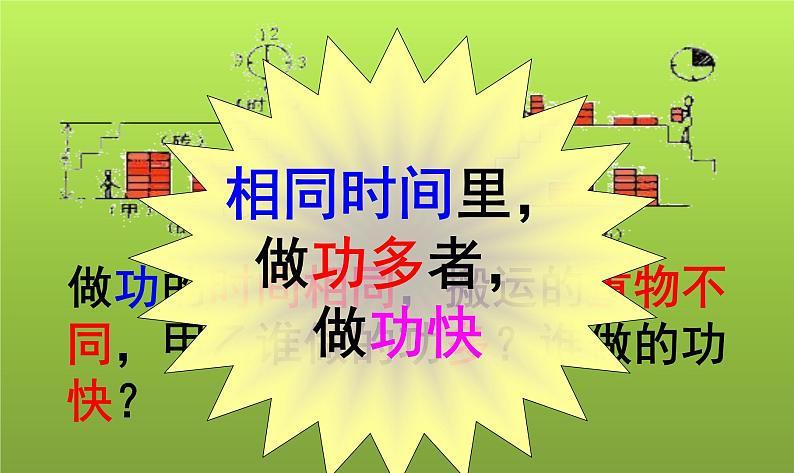 沪科版八年级全册 物理 课件 10.4做功的快慢1第7页