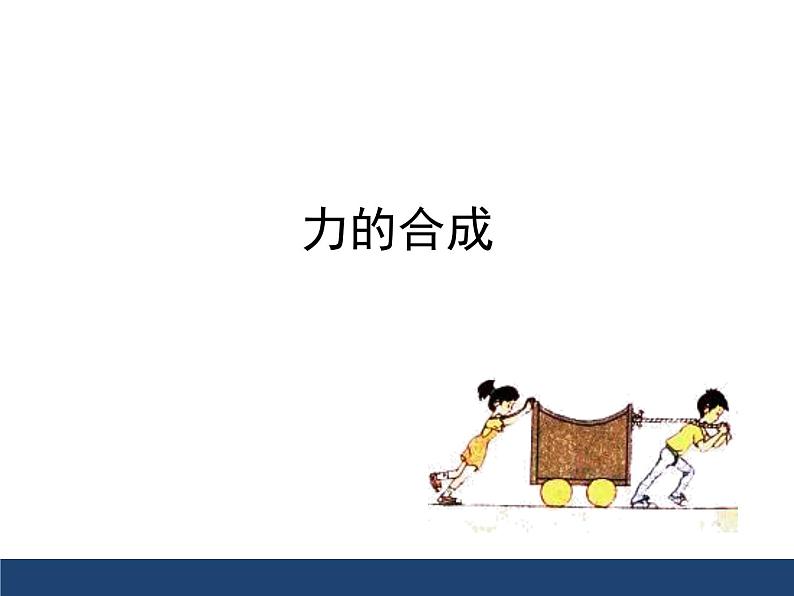 沪科版八年级全册 物理 课件 7.2力的合成1第1页