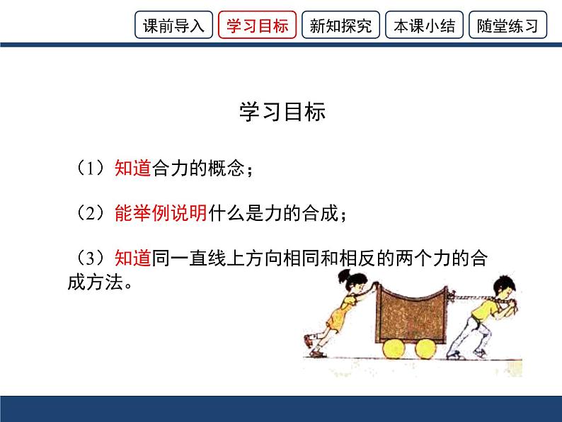 沪科版八年级全册 物理 课件 7.2力的合成1第3页