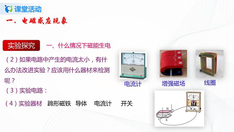 14.7 学生实验：探究-产生感应电流的条件-2021年九年级九年级全册 课件+练习（北师大版07