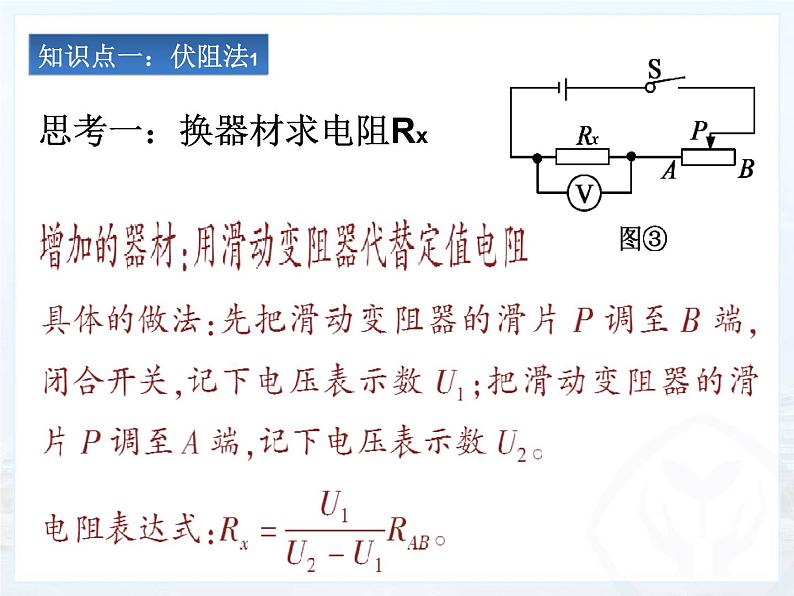 17.3《电阻的测量》课件+教案+练习07