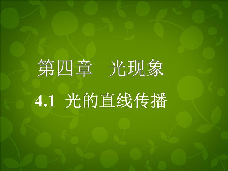 4【名师课件】八年级物理上册 4.1 光的直线传播课件03