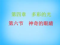 初中物理沪科版八年级全册第四章 多彩的光第六节 神奇的眼睛说课ppt课件