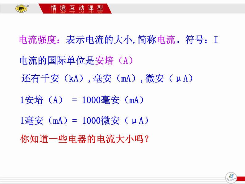 14.4科学探究：串联和并联电路的电流 课件（19）沪科版九年级物理全一册05