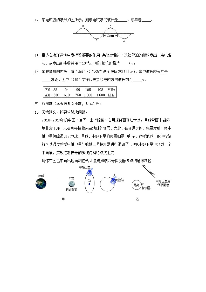 19.2让信息“飞_起来 同步练习 沪科版初中物理九年级全一册第3页