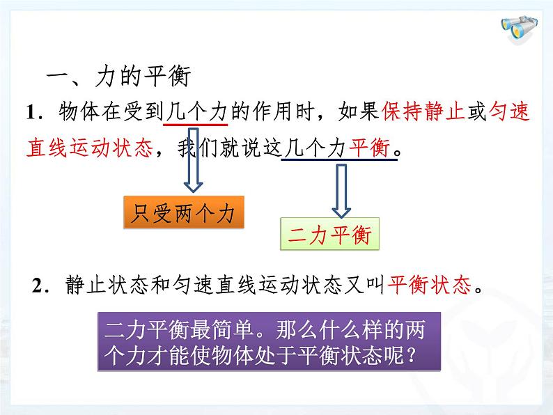 第八章 第2节 二力平衡课件PPT第4页