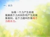 北师大版物理八年级下册7.4同一直线上二力的合成ppt课件