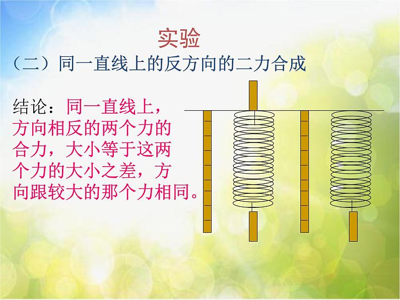 北师大版物理八年级下册7.4同一直线上二力的合成ppt课件第7页