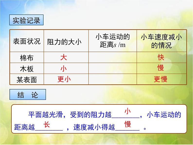 北师大版物理八年级下册7.7牛顿第一定律ppt课件第6页