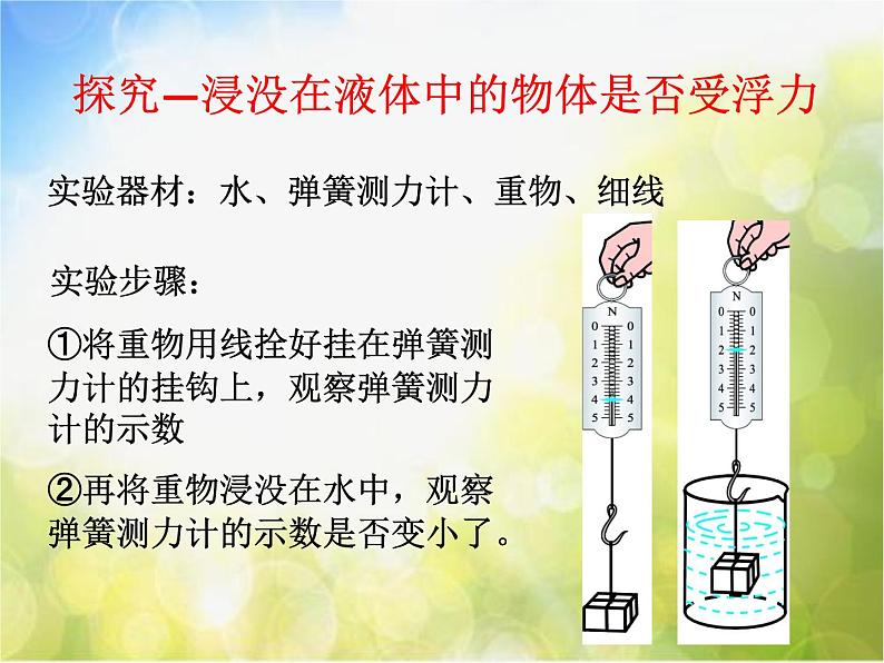 北师大版物理八年级下册8.5 学生实验：探究——影响浮力大小的因素ppt课件第7页