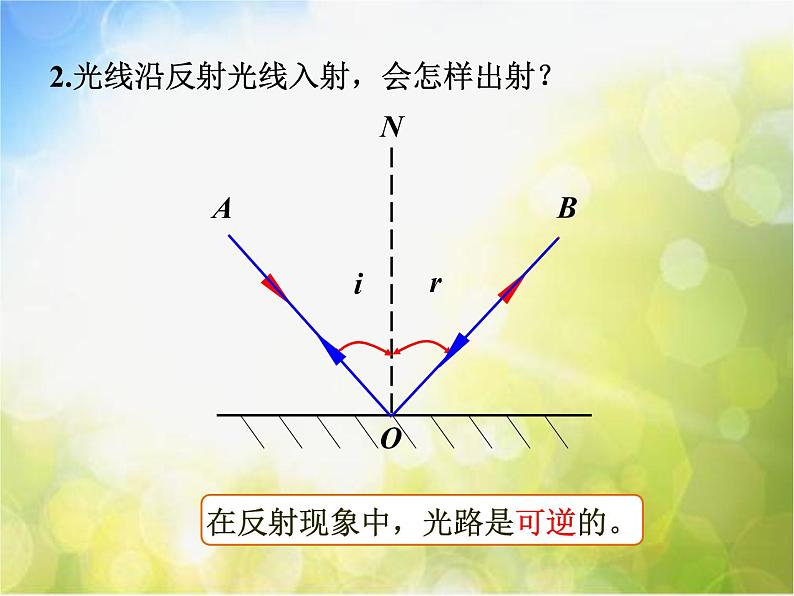 北师大版物理八年级上册5-2光的反射ppt课件第8页