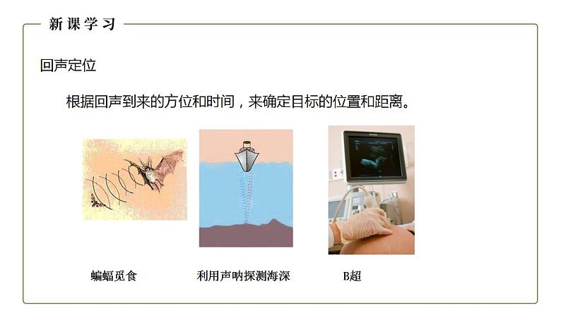 人教版初中物理八年级上册2.3 声的利用 课件07