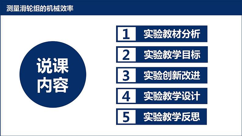 初中物理人教版八年级下册实验说课12.3 机械效率《测量滑轮组的机械效率》(共22张PPT）课件PPT02