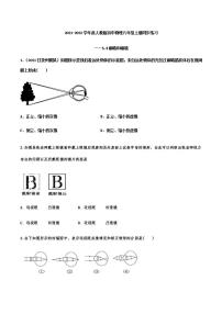 初中物理人教版八年级上册第五章 透镜及其应用第4节 眼睛和眼镜优秀课时训练