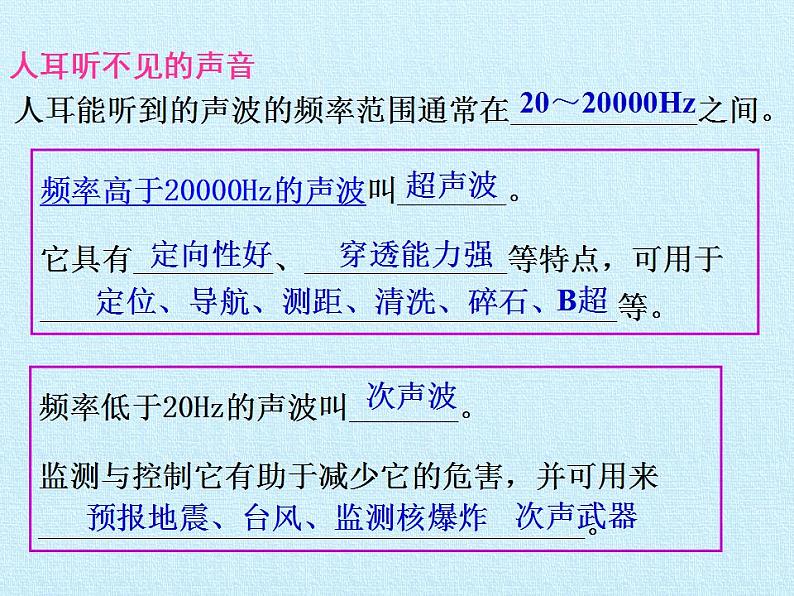 北师大版八年级上册 物理 第四章 声现象 复习课件第6页