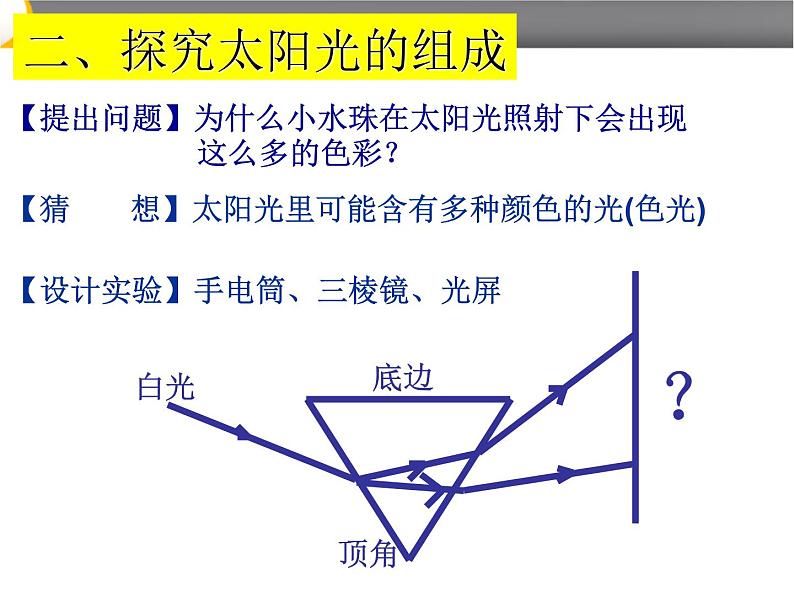 苏科版八年级上册 物理 课件 3.1光的色彩 颜色第8页